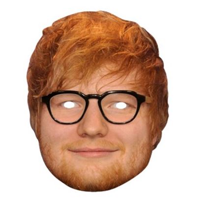 Pappmask Ed Sheeran