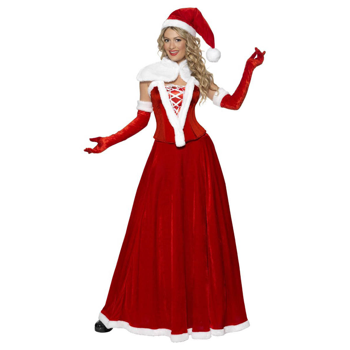 Julklänning, miss santa deluxe L