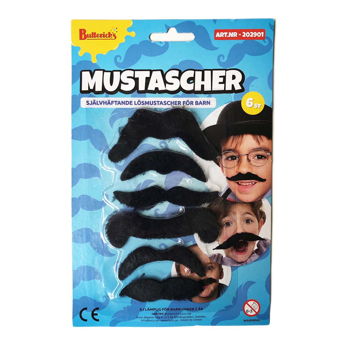 Mustascher, barnproduktzoombild #1
