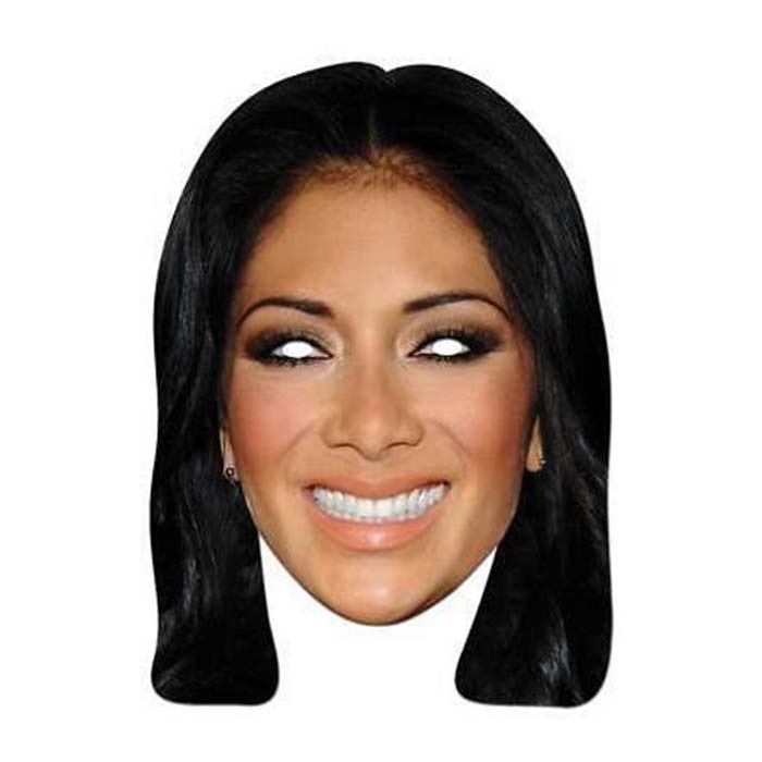 Pappmask Nicole Scherzinger