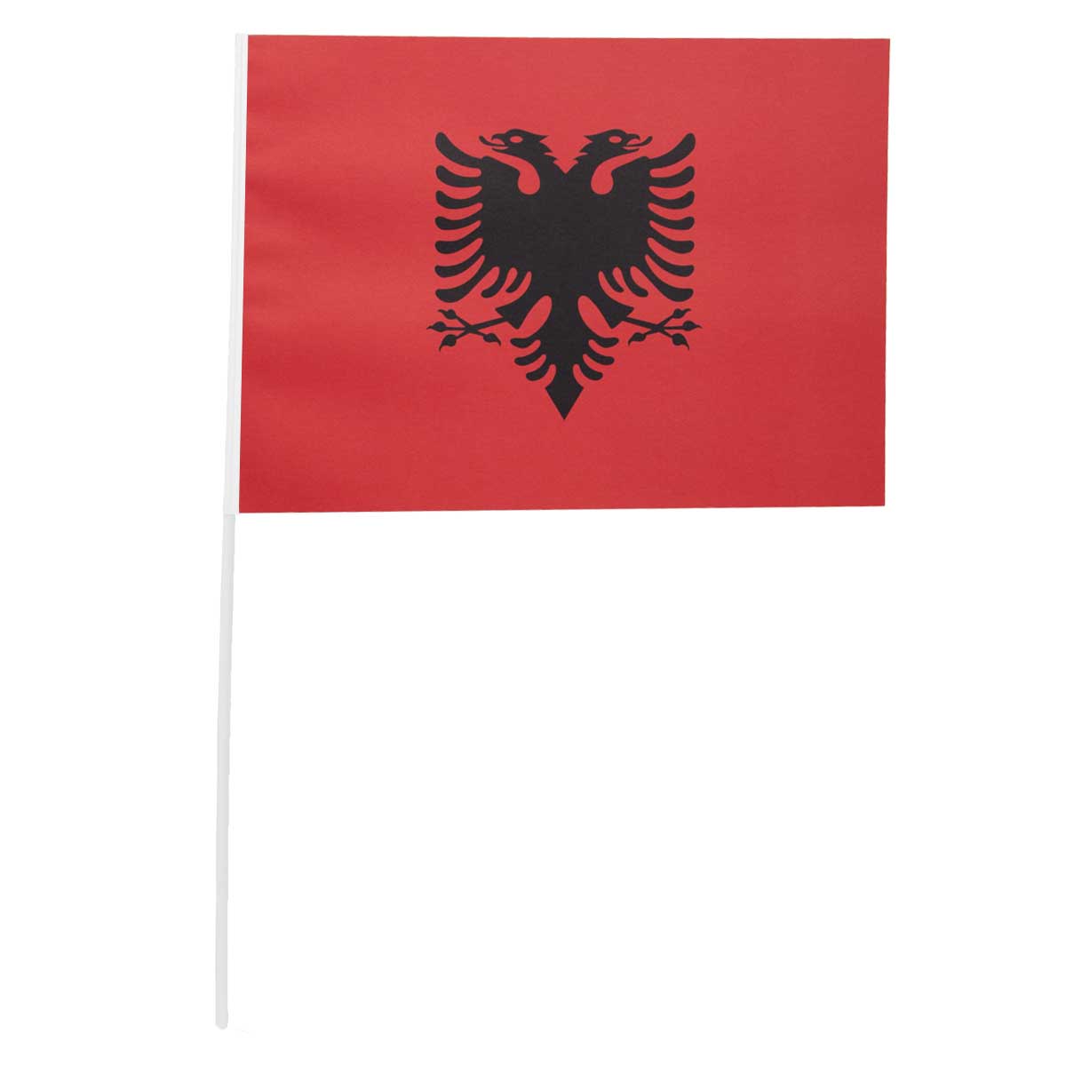 Läs mer om Pappersflagga, Albanien 27x20 cm