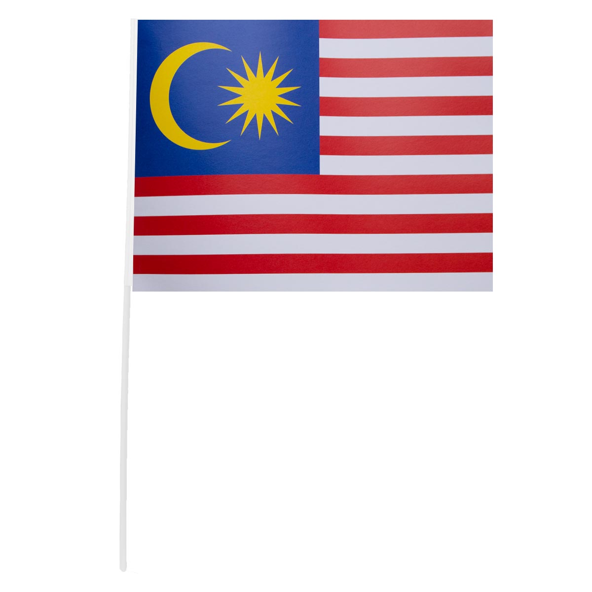 Läs mer om Pappersflagga, Malaysia 27x20 cm