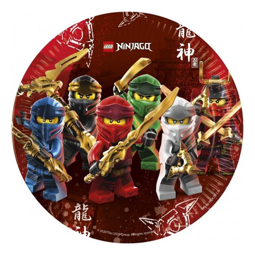 Läs mer om Tallrikar, Lego Ninjago 8 st