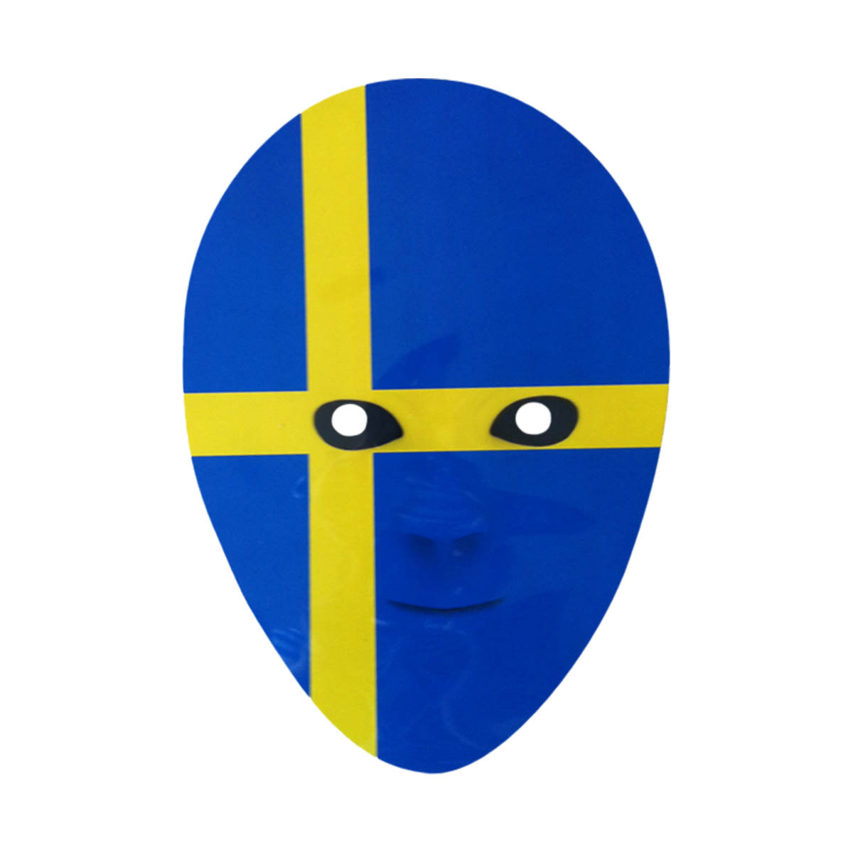 Pappmask  svenska flaggan
