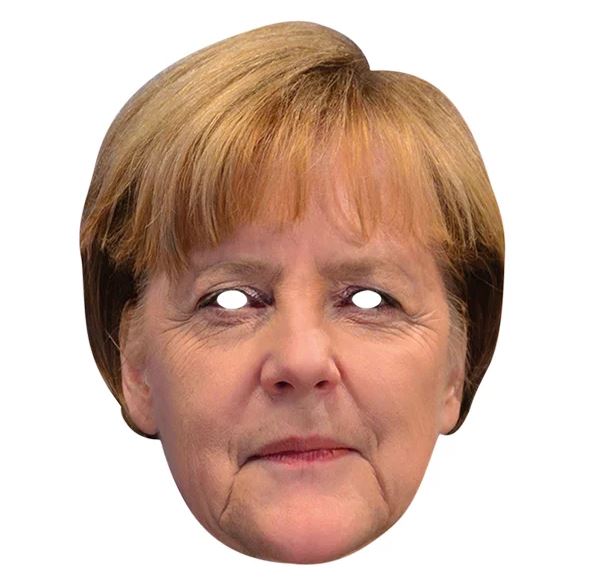 Pappmask, Angela Merkel