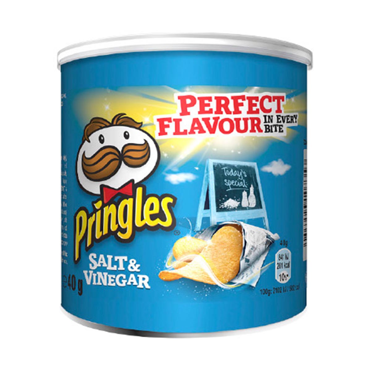 Chips, Pringles salt & vinäger 40 gproduktzoombild #1