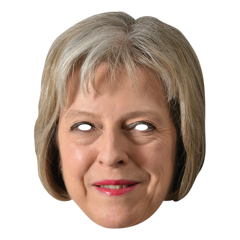 Pappmask, Theresa May