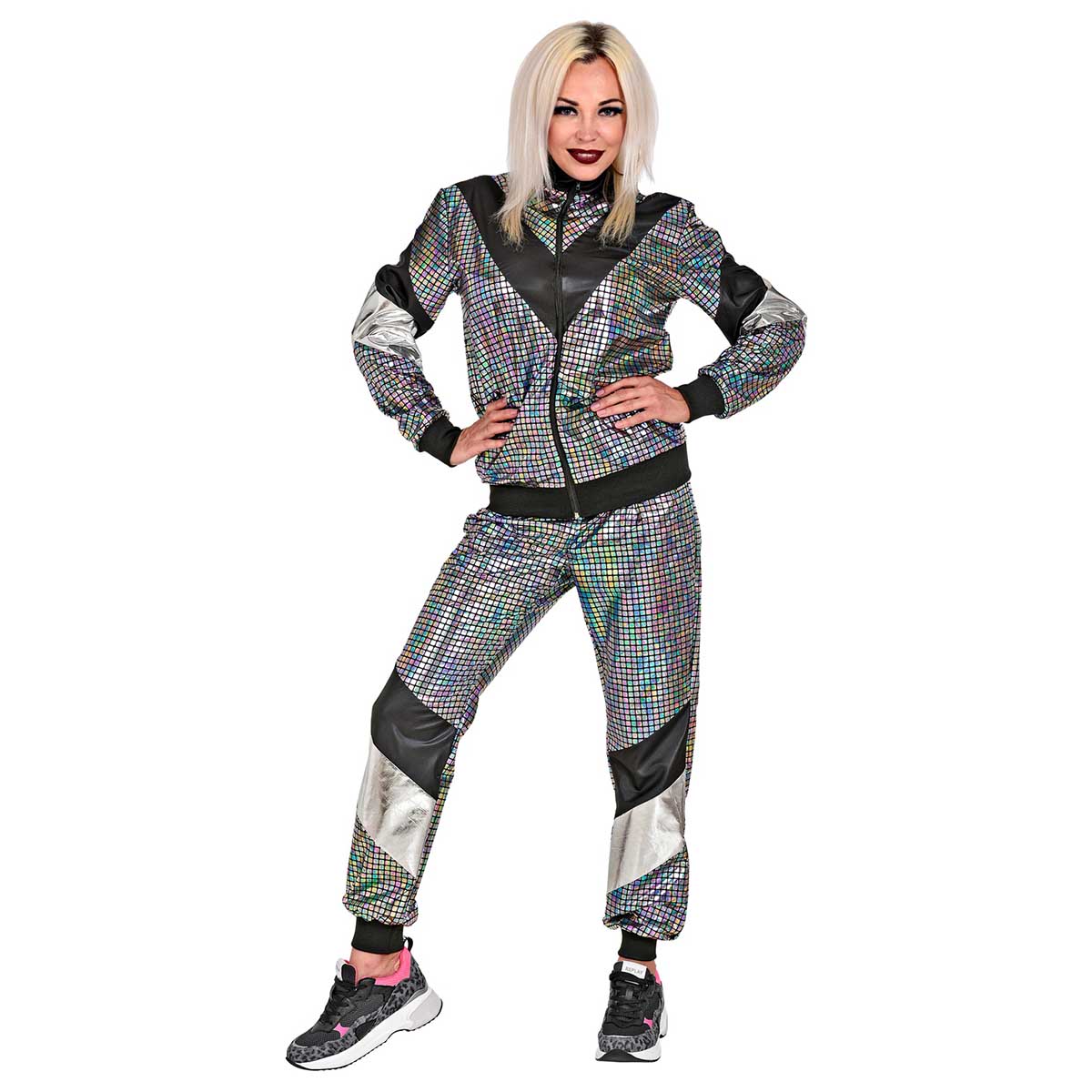 Träningsoverall, discokula silver L