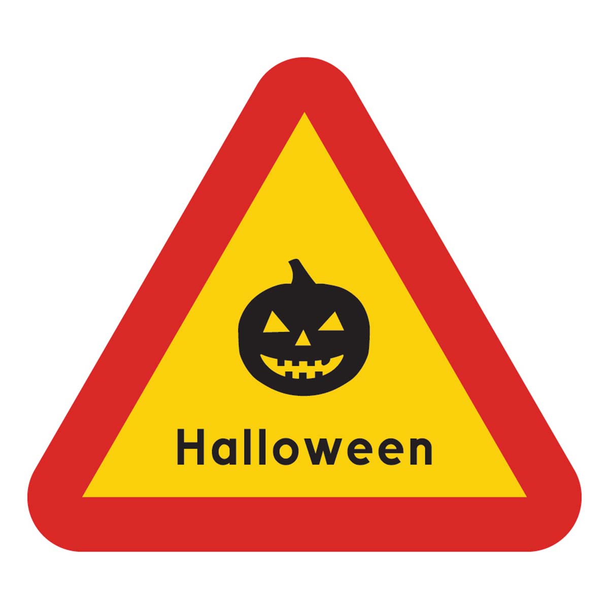 Varningsskylt Halloween 45×40 cm
